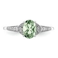 thumbnail image 5 of Sterling Silver Rhodium Green Quartz & Diam. Ring QR3091AG, 5 of 5