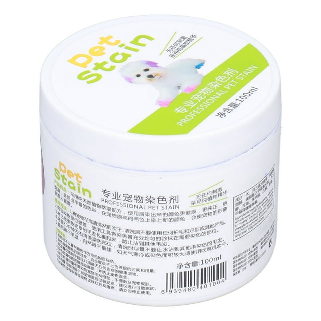 Dog Hair Coloring Agent, Safe DIY Pet Grooming Easy To Use Pet Hair Dye For Pet Grooming