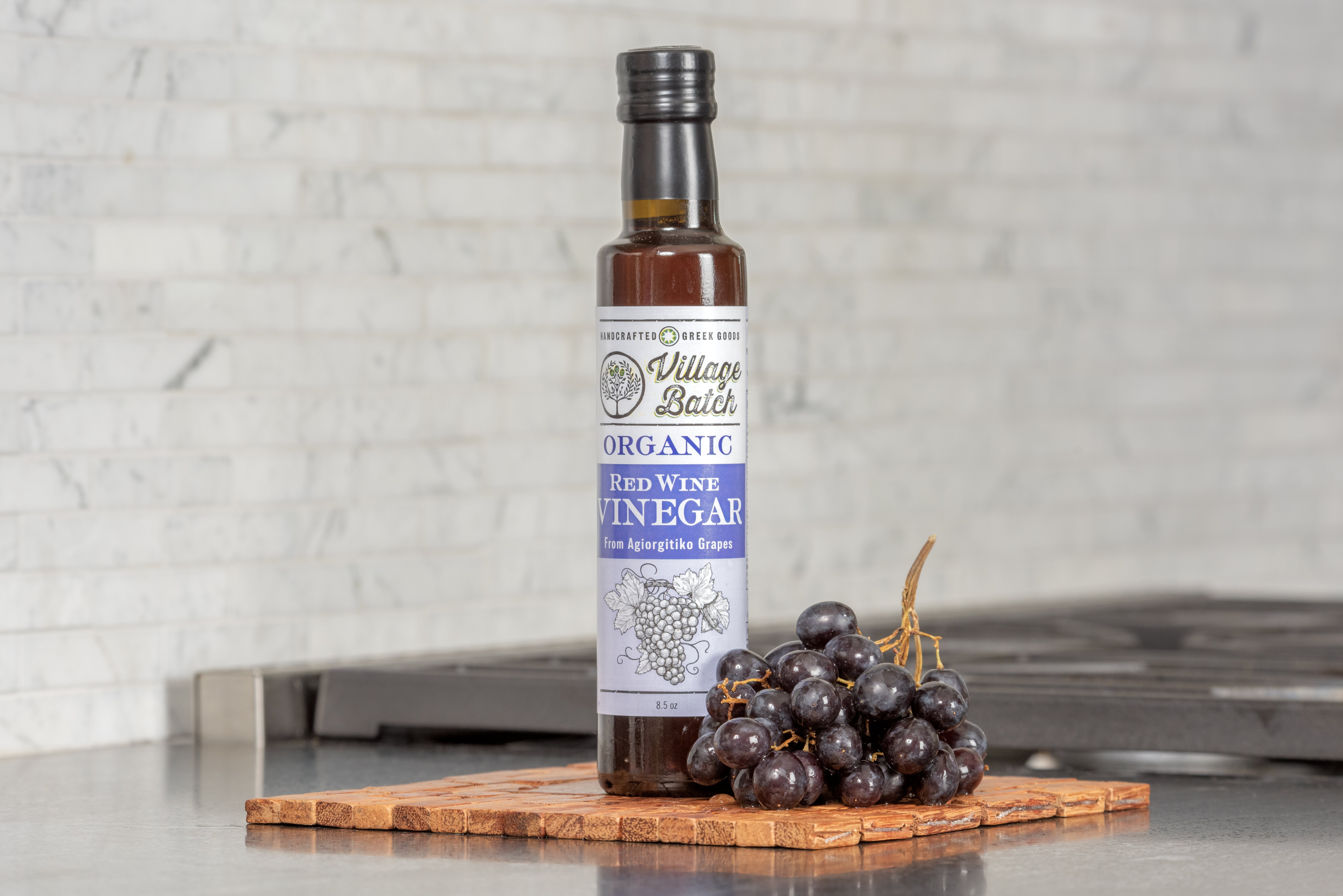 Organic Red Wine Vinegar 2 pack, Single Origin, No Sulfites; 8.5oz each