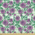 thumbnail image 2 of Ambesonne Floral Fabric by the Yard Upholstery, Delicate Leaves and Flowers, 2 Yards, Multicolor, 2 of 5