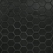 Bond Tile Brookville Black 11 in. x 12 in. Hexagon Matte Ceramic Mosaic Floor and Wall Tile (0.96 Sq. Ft. / Sheet)
