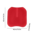 thumbnail image 3 of Car Seat Cushion Pad, Hollow Breathable Honeycomb Design for All Season Comfort, Silicone Truck Seat Pad for Cooling and Support, Non Slip Car Seat Mat for Drivers Office Chairs and Travel, 3 of 7