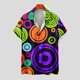 thumbnail image 4 of Camisas de Manga Larga para Hombres Blusa Cómoda de Cuello de Impresión, Camisa Casual de Poliéster para Uso Diario, de Fiesta Y de Primavera de Verano, 4 of 5