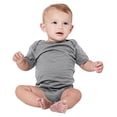 thumbnail image 2 of Bella Canvas Baby Jersey One Piece, 12-18, Athletic Heather, 2 of 3