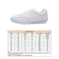 thumbnail image 2 of UKAP Chaussures de Cheerleading pour Hommes Lacets Espadrilles de Danse Bout Rond Entraîneur d'Entraînement Décontracté Blanc 7.5, 2 of 9