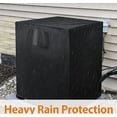 thumbnail image 6 of Windproof and Snowproof AC Unit Cover for Outside Units, Fits 24 X 24 X 30 in, Includes Storage Bag, Durable Weather-Resistant Cover That Protects Air Conditioner from Harsh Elements, Black, 1pcs, 6 of 17