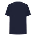 thumbnail image 5 of Sweet Home Farm Short Sleeve Shirts for Women Plus Size Tops Summer Petal Casual Tshirts Tunic Blouses T Shirts for Women Dark Blue, 5 of 5