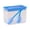 Blue, variant on Fareti Plastic Food Storage Jar with Built-in Spoon, Lidded Kitchen Canister for Coffee, Sugar, Spices, Countertop Organizer