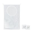 thumbnail image 1 of Organisateur de Rangement Suspendu pour Lessive avec Aspiration Réglable, Sac Blanc avec 2 Fermetures Éclair et Crochets, Solution de Lessive Gain de Place pour Espaces Encombrés, 1 of 7