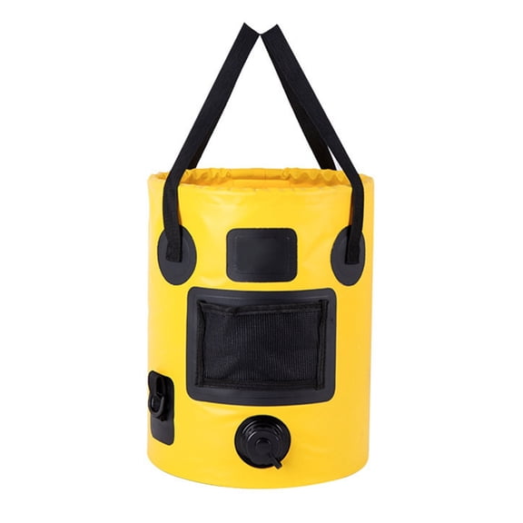 Zeiwohndc Folding Fishing Bucket 25L Capacity Handheld Bucket for Outdoor Activity