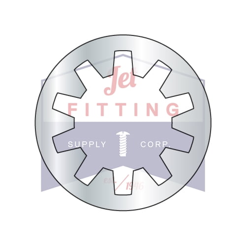 #8 Internal Tooth Lock Washers | Steel | Zinc (Quantity: 10000)