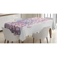 thumbnail image 1 of Ambesonne Magnolia Tablecloth Rectangular Table Cover, Japanese Spring Bloom, 60"x84", Lavender Pink and Green, 1 of 3