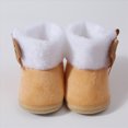 thumbnail image 6 of NOLDARES Baby Boys Girls Cozy Fleece Booties with Grippers Stay On Slipper Socks Toddler Crib Winter Shoes for Boys Girls(Khaki,3), 6 of 7