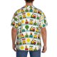 thumbnail image 3 of Fotbe Train With Animals Camisa Estampada de Manga Corta para Hombre, Casual de Verano, Estilo Playero, Sin Arrugas-Medium, 3 of 5