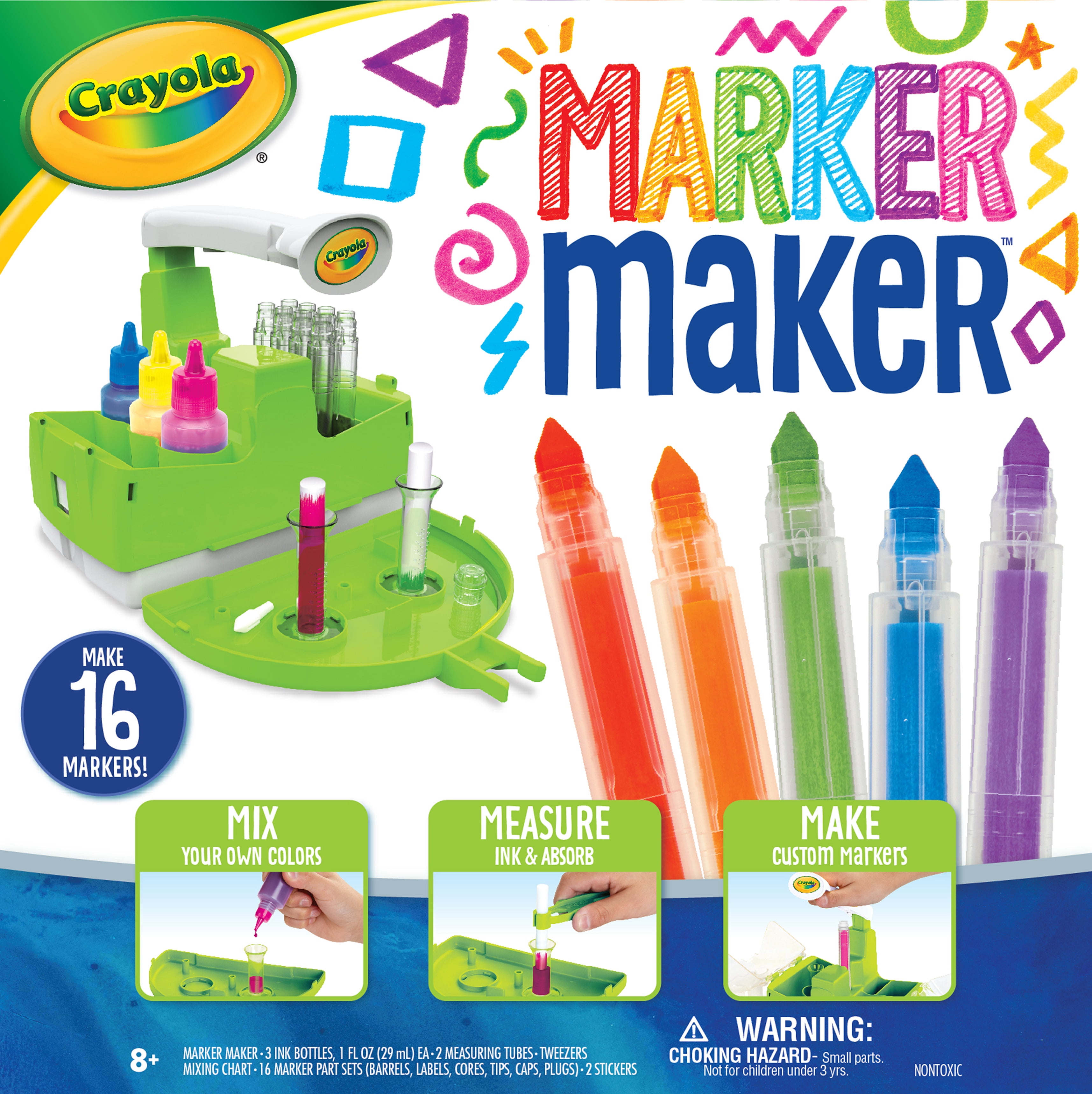 ontwerper Stuiteren Opnemen Crayola DIY Marker Maker Washable Markers Set 25 Pieces, Child Ages 8+ -  Walmart.com