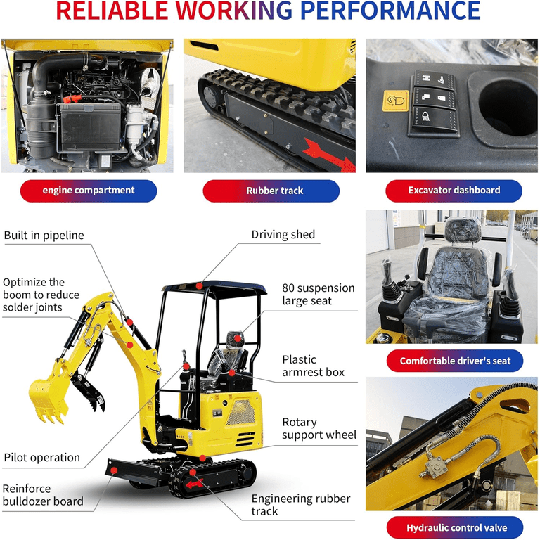 DigMaster 1.8Ton Mini Excavator Kubota Three-Cylinder Diesel