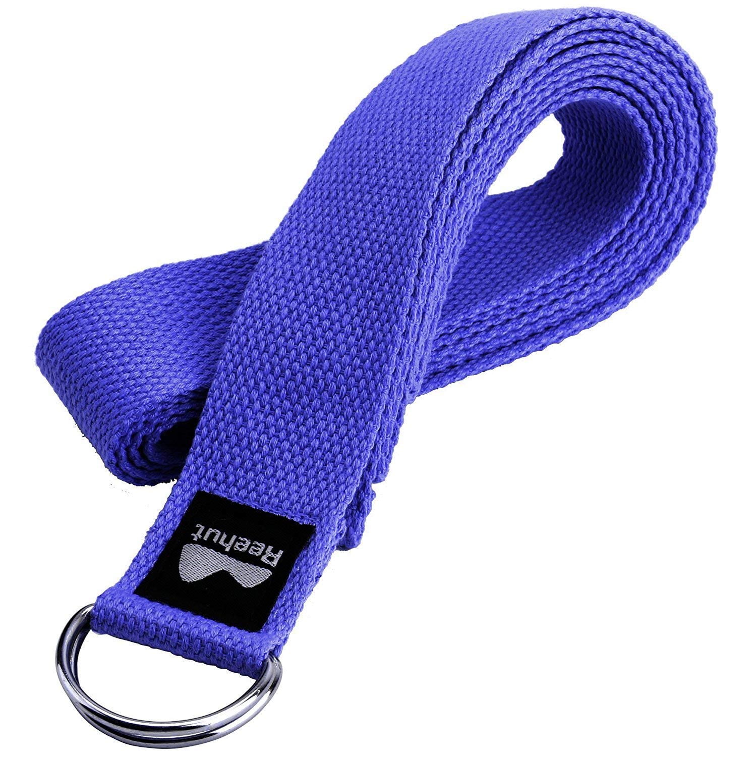 Reehut Fitness Exercise Yoga Strap w/ Adjustable D-Ring Buckle for  Stretching, Flexibility and Physical Therapy - (Purple, 6ft) 
