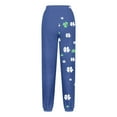thumbnail image 4 of Heisall Women's St Patricks Day Pants Shamrock Printed Trousers Oversize Loose Breathable Pant Wide Leg Lounge Trouser, 4 of 5