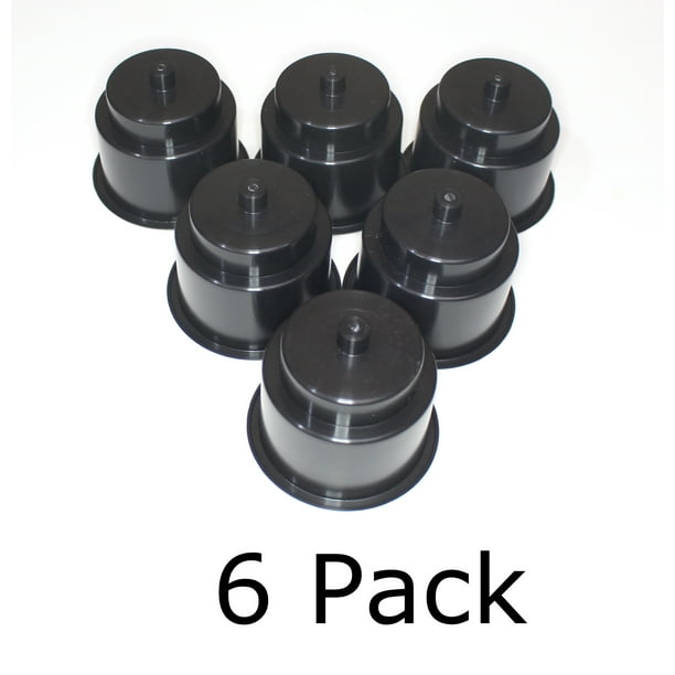 JSP Manufacturing 3 5/8 Universal Black Recessed Drop in Plastic Cup