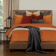 thumbnail image 5 of SIScovers Mixology Padma 3 Piece Bed Cap Comforter Set with Sewn Corners Orange California King, 5 of 5