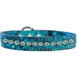 thumbnail image 2 of One Row AB Crystal Jeweled Dragon Skin Genuine Leather Dog Collar, 2 of 2