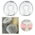 thumbnail image 2 of Catch Milk Collection Shells,Milk Saver,Nursing Cups,Set of Two Discreet Leak,Protection Silicone Cups,Reusable Breast Shells Collect Up to 1oz,BPA-Free and Reusable,Collect Breast Milk Leak(Clear), 2 of 9