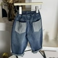 thumbnail image 4 of ATOGUTA Boy's Jeans Wide Leg Demin Pants Casual Baggy Long Pants with Pockets Size 2T-12, Blue, 4 of 5