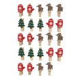thumbnail image 3 of NUOLUX 24PCS Christmas Elements Clamp Wood Clip Twine Photo Clamp Decoration Clip, 3 of 6