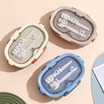 thumbnail image 6 of Bento Lunch Box, Reusable 4-Compartment Food Container with Utensils,Leak Proof, Easy to Clean,Khaki, 6 of 6