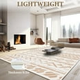 thumbnail image 5 of YOUPINS 5'x8' Area Rugs,Washable Living Room,Low Pile Soft Modern Decor Rugs for Dining Room Bedroom,Non Slip Carpet,Brown, 5 of 7