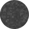 thumbnail image 1 of Ahgly Company Machine Washable Indoor Round Transitional Charcoal Black Area Rugs, 5' Round, 1 of 7