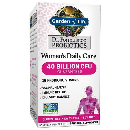 Garden Of Life Women's Probiotic Capsules, 40 Billion CFUs, 30