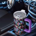 thumbnail image 4 of 40 oz Hawaii Tropical Plants Tumbler with Spill Proof Lid & Straw, Double Insulated Travel Cup, Gifts for Men Women, Travel Accessories, 4 of 5