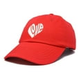thumbnail image 4 of DALIX Love Heart Hat Womens Embroidered Baseball Cap in Red, 4 of 6