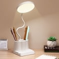 thumbnail image 4 of LED Desk Lamp Desk Lamps for Home Office, Desk Lamp for College Dorm Room with Pen Phone Holder Flexible Gooseneck Dorm Essentials, 4 of 6