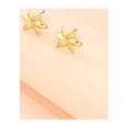 thumbnail image 4 of HomeKingdee Korean Fashion Five-pointed Star Alloy Ladies Earrings - Gold Color​-colored Star Shape Earrings for Women Girls Daily Wear and Special Occasions, 4 of 5