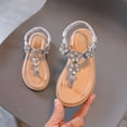 thumbnail image 6 of Gubotare Girls Sandals Baby Boys Girls Summer Lightweight Soft Sole Open-Toe Outdoor Leather Athletic Sandals Size 8.5 (Silver,Toddler 8.5), 6 of 6