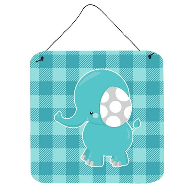 Carolines Treasures BB6841DS66 Imprimé Suspendu Mur Ou Porte d'Éléphant Rayé