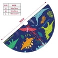 thumbnail image 3 of Rateoe Dinosaurs Print Christmas Tree Skirt 48" for Xmas Holiday New Year Party Circle Tree Mat Ornaments Decoration, 3 of 7