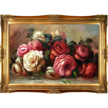 - Tori Home Discarded Roses by Pierre-Auguste Renoir Framed Painting Print