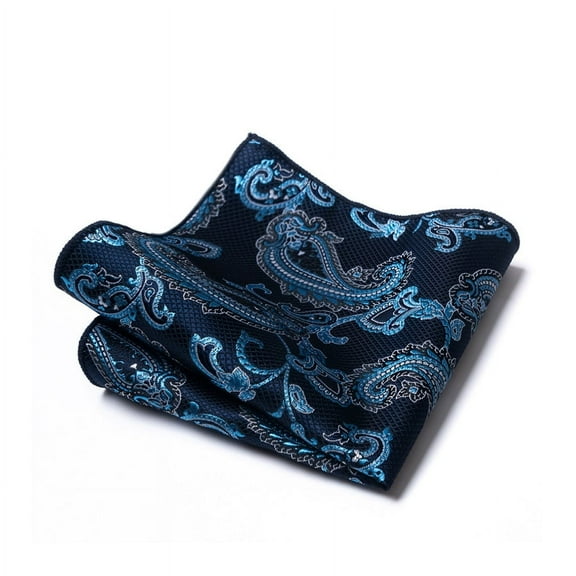 Zhuge Mens Silk Pocket Square Set Handkerchiefs-9*9inch，C49