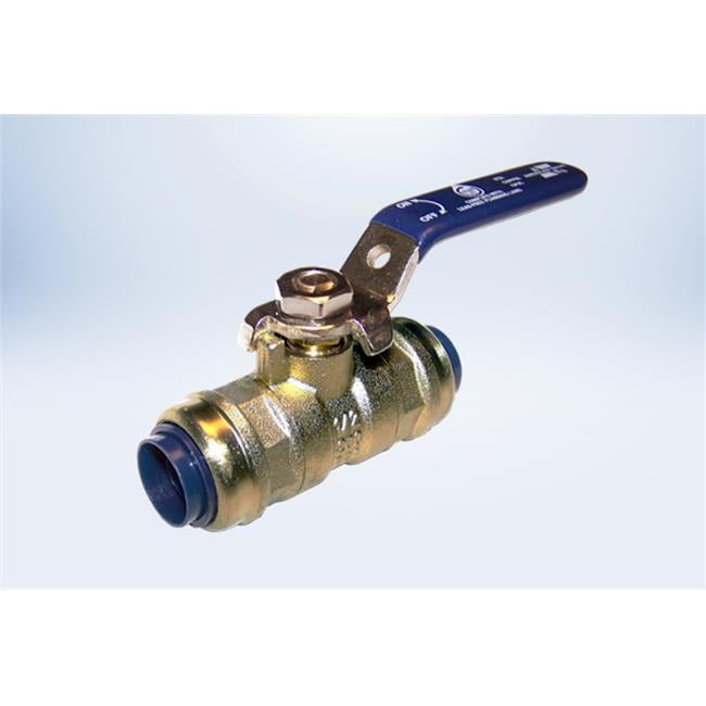 American Valve G100VL 1-2 0.5 in. Lead Free Ball Valve with Push-Fit Ends