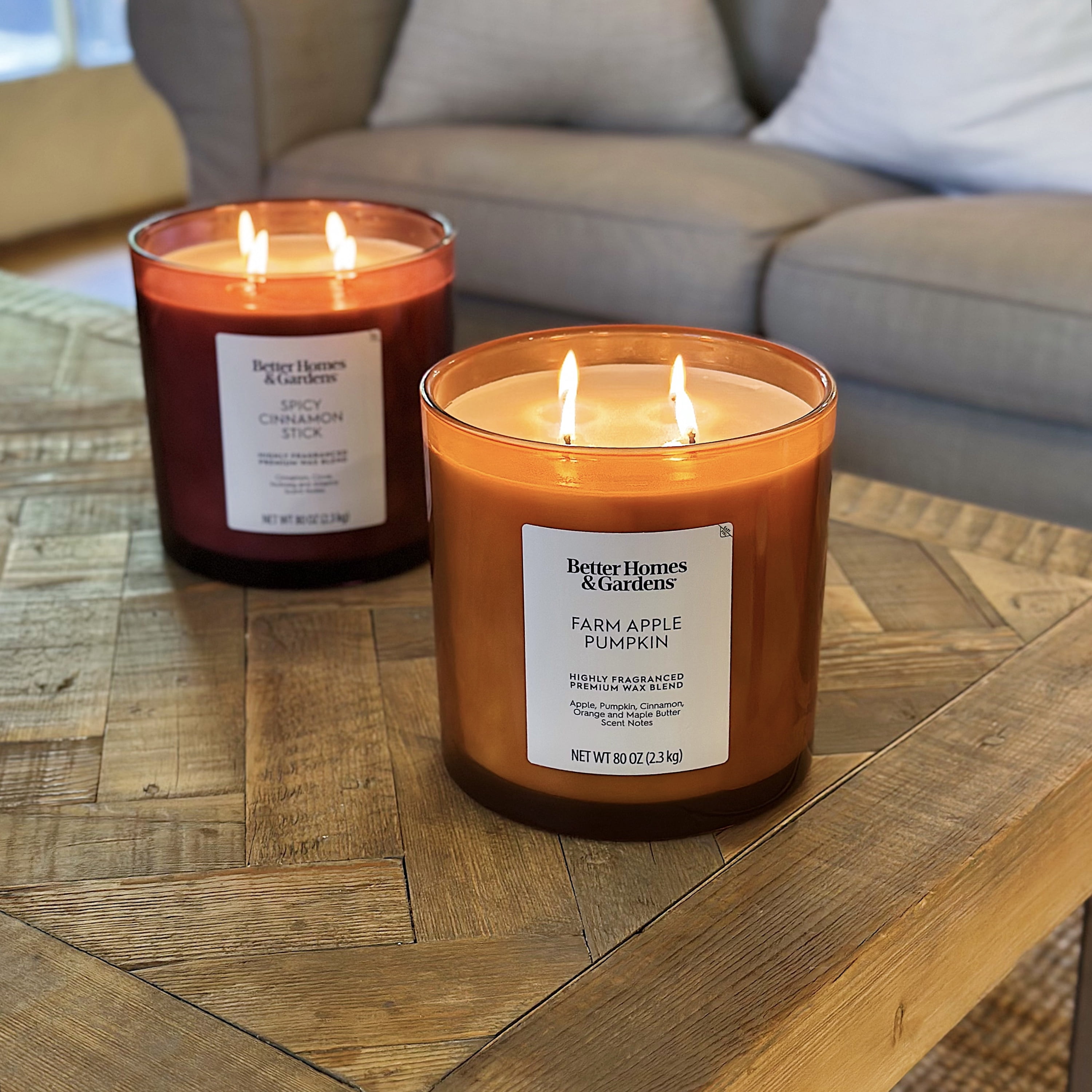 Better Homes & Gardens Farm Apple Pumpkin Scented 4-Wick 80oz (2.26 kg) Large Oversized Jar Candle