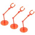 thumbnail image 1 of Support de Figurine en Plastique Translucide Modèle de Poupée Support d'Affichage Base 10 Pcs pour Poupées de 6 Pouces Ensemble Polyvalent, 1 of 8