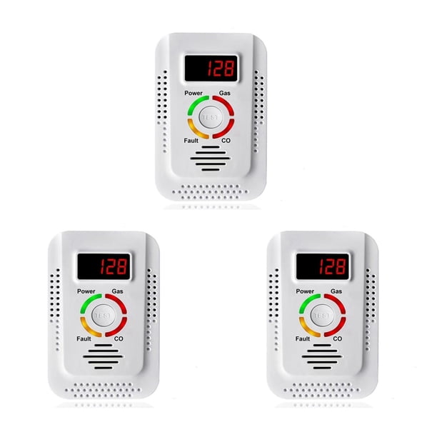 Detector De Gas Natural Y Metano - Alarma Para Hogar Seguridad Contra Fugas Combustible
