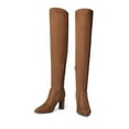 thumbnail image 6 of Dream Pairs Women's Over The Knee Stretch Boots Chunky High Heels Pointed Toe Fall Long Style, 6 of 6