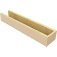 thumbnail image 5 of Ekena Millwork 6"W x 4"H x 28"L Block Woodgrain TimberThane Rafter Tail, Primed Tan, 5 of 6