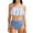 White, variant on Bigetiay Girls Swimsuit 2 Piece Bikini Ruffled Bathing Adjustable Straps Striped Hollow High Waist Swimwear Set for 6-14 Years Summer, Size 7-8 Years