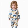 thumbnail image 3 of NOLDARES Boys Cotton Pajamas Long Sleeve Toddler Boys Pjs Kids Fall Winter Sleepwear Sets 6-12 Months 12-24 Months 2t 3t 4t 5t 6t 7t 8t 9t Children,Blue,4-5 Y, 3 of 7