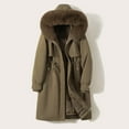 thumbnail image 5 of WXLWZYWL Women Winter Parka Coat, Windproof Women Winter Coat Fleece Lined Long Parka with Faux-Fur Hood, 5 of 5